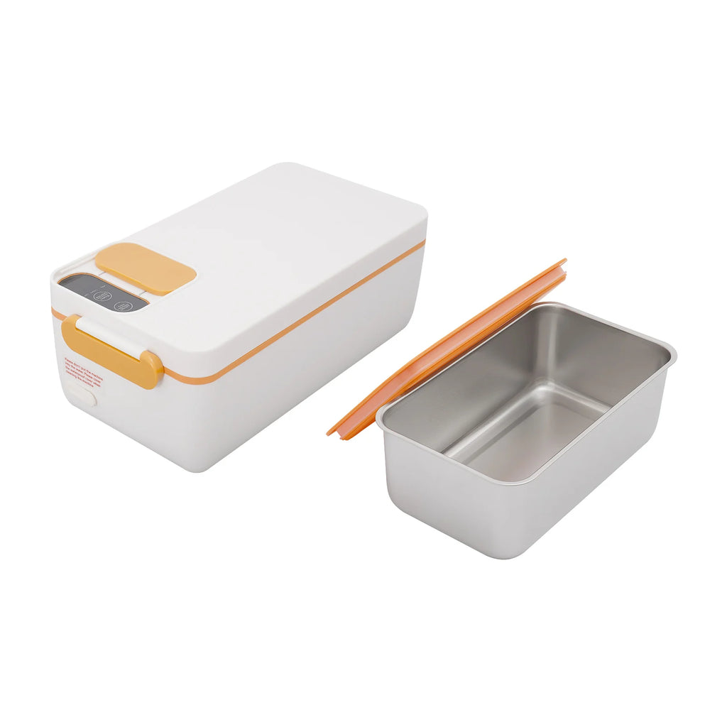 Tragbarer smarter Speisenwärmer mit wiederaufladbarem 1-Liter-Akku, Touch-Steuerung, LED-Anzeige und USB-Ladefunktion