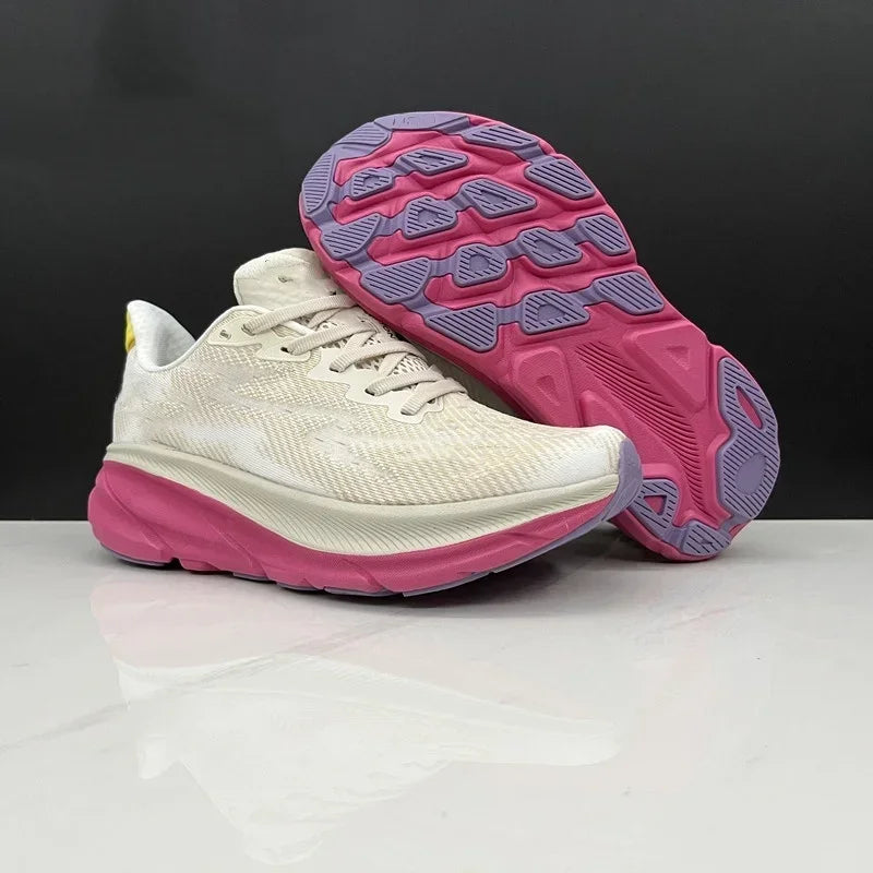 Hoka Clifton 9 Laufschuhe für Herren und Damen, leicht, gedämpft, atmungsaktiv, für Marathon und Straßentraining.