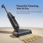 ILIFE W90 Pro Wireless Smart Floor Washer, 7000Pa Suction, 1 Minute Self-Cleaning, Dual Water Tank, Upgraded Version of W90