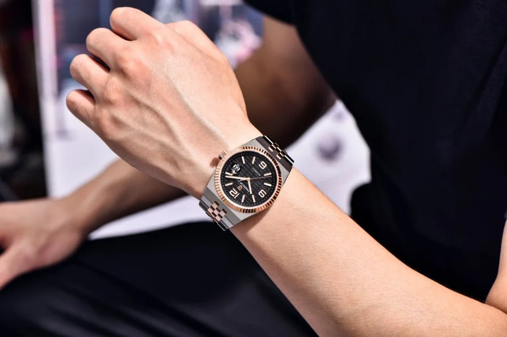 PAGANI DESIGN Orologio da Polso Meccanico Uomo Modello PD-YS027 Acciaio Inossidabile Vetro Zaffiro