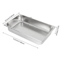 4 pentole da tavolo con coperchi, scaldavivande per buffet, contenitore per alimenti in acciaio inossidabile per uso commerciale e domestico