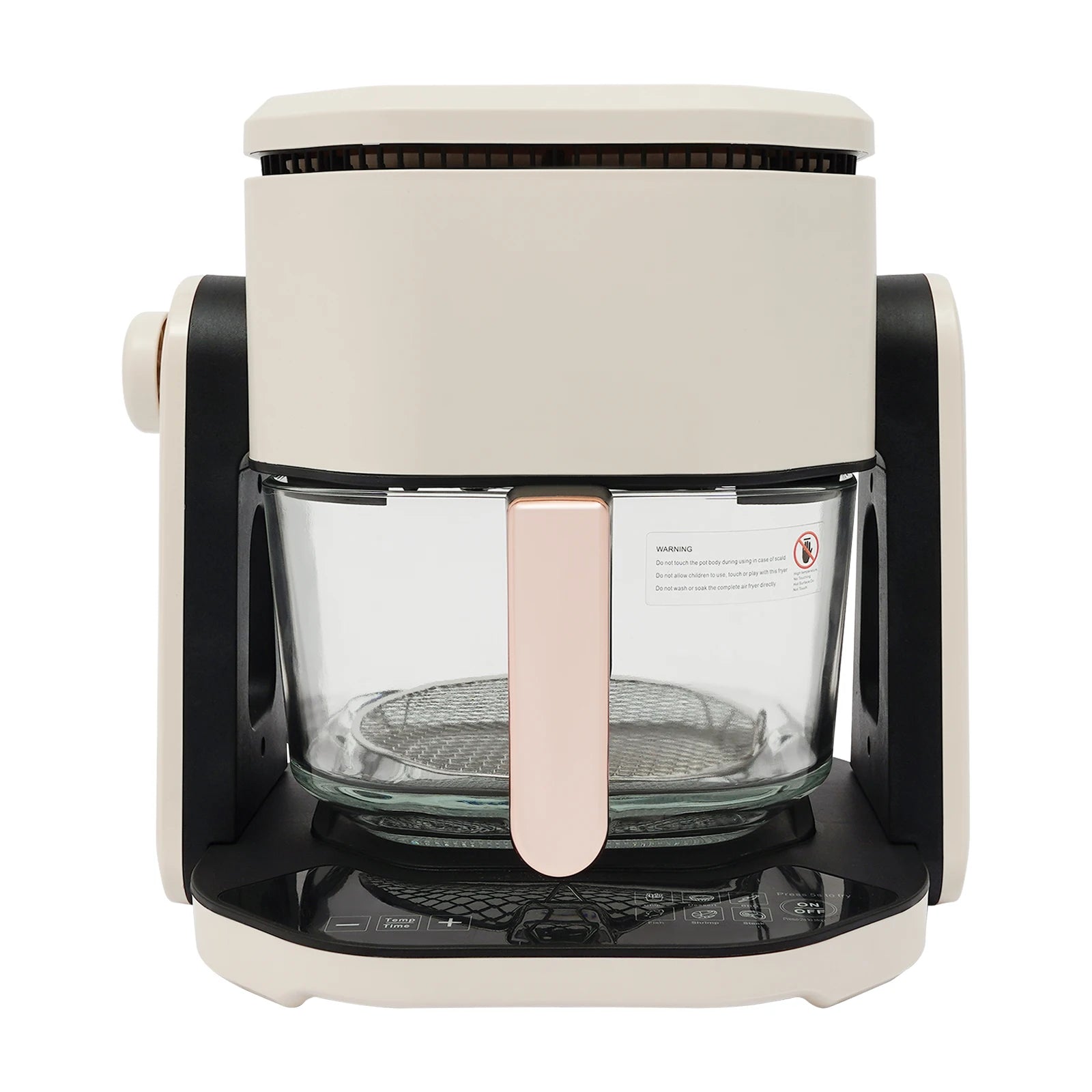 Friggitrice ad Aria 4.5L 1200W 220V con Display LCD e Cestello in Vetro Borosilicato