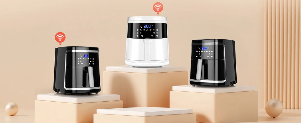Aigostar Friggitrice ad aria 7 litri, 1900W, Nero, 7 programmi, Forno a convezione 360°