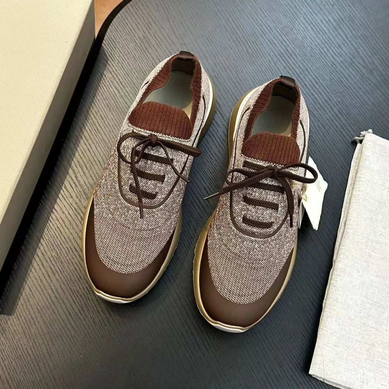 Herren-Sneaker Casual 2026, atmungsaktiv und bequem, Slip-On-Modell