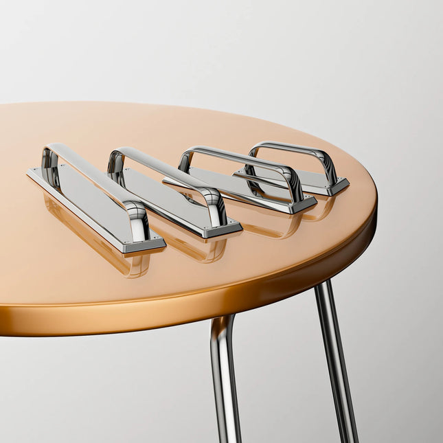 Dooroom Solid Brass Cabinet Handle, Bauhaus Style Design, Furniture Handles, Drawer and Kitchen Shoe Rack Handle