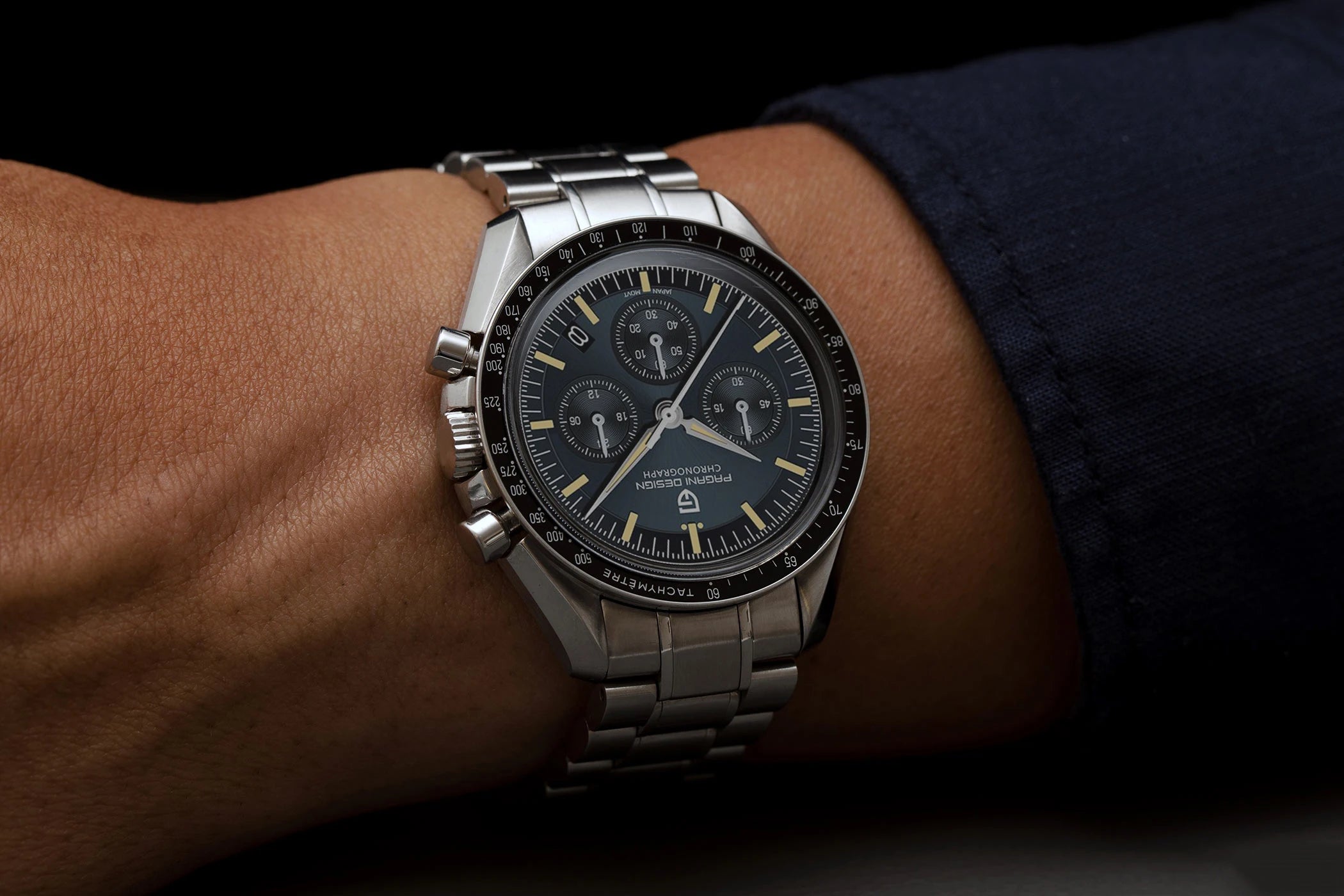 PAGANI DESIGN Orologio da Polso Uomo Quarzo Cronografo Luna Vetro Zaffiro Modello PD-1701-EU