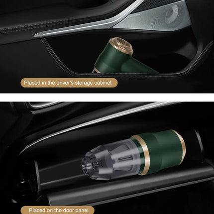 High Power Car Vacuum Cleaner, Strong Suction and Blower 2-in-1, Portable for Auto/Home Cleaning, Dust Removal from Seat/Mat/Trunk