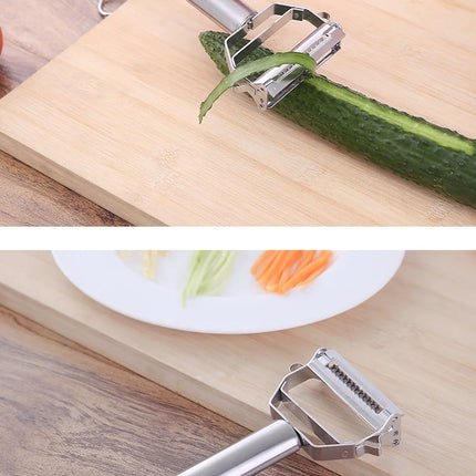 Multifunctional Stainless Steel Kitchen Peeler Fruit Vegetable Potato Carrot Cucumber Julienne Grater Durable Vegetable Slicer