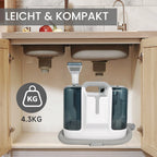 450W Tragbarer Polsterreiniger, Multifunktions-Teppich- und Sofareinigungsmaschine mit 10KPA Saugkraft, Doppeltem Wassertank, Geräuscharm ≤82dB, Nasssauger zur Entfernung von Mi
