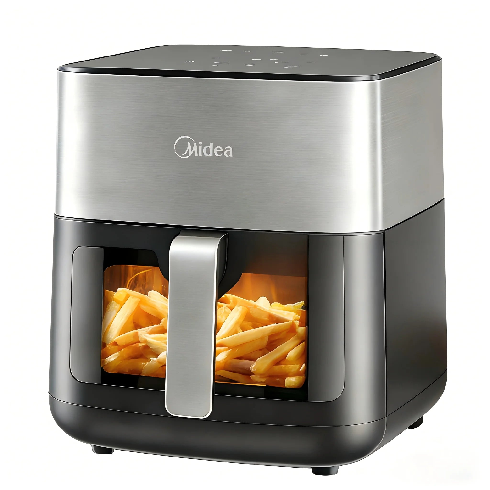 Friggitrice ad Aria Midea da 6,5L con Touchscreen Digitale e Finestra di Visualizzazione