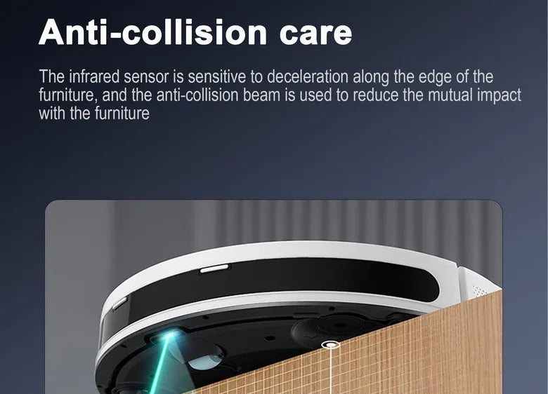 Arnagar Smart Home Saug- und Wischroboter mit automatischer Entleerung, App-Steuerung, 12000Pa, VSLAM, 5200mAh, geräuscharm für Teppichreinigung