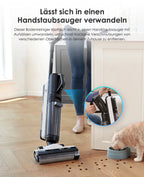 Tineco Floor One S5 Combo Smarter Nass-/Trockensauger mit iLoop-Technologie, 5-in-1 Nasssauger für Tierhaare, Hartböden, LED-Display, Wi-Fi