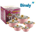 Set di pentole in acciaio inossidabile da 10 pezzi Pentole a induzione Utensili da cucina antiaderenti Pentola per stufato in acciaio inossidabile con coperchio per pentola