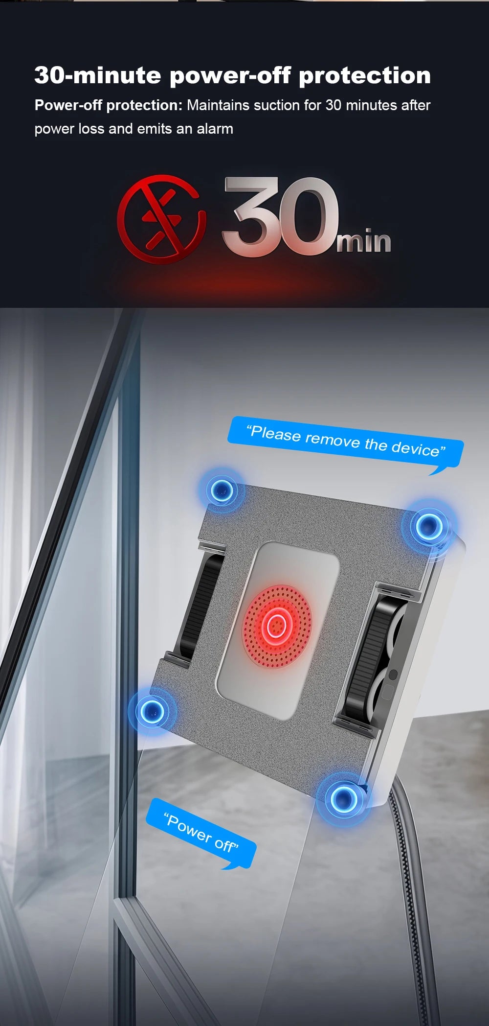 Liectroux S11 Fensterputzroboter, 4-Wege-Wassersprühfunktion, Reinigung von Glas, Böden, Wänden und Fliesen, Fensterreiniger-Roboter, intelligente Navigation, mehrfache Sicherheit, rahmenlos, Sprachansagen