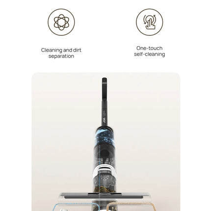 Jonr ED12 Cordless Vacuum Cleaner 9000Pa Professional Self-Cleaning Mop Cordless Vacuum Cleaner for Smart Home Appliances