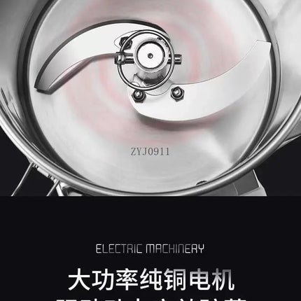 Commercial Electric Vegetable, Garlic, Ginger, and Pepper Stainless Steel Chopper