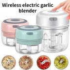 100ML/250ML Elettrico Tritacarne Aglio Chopper Ruota Aglio Presse Frantoio Verdura Cipolla Cutter Cucina Accessori Da Cucina