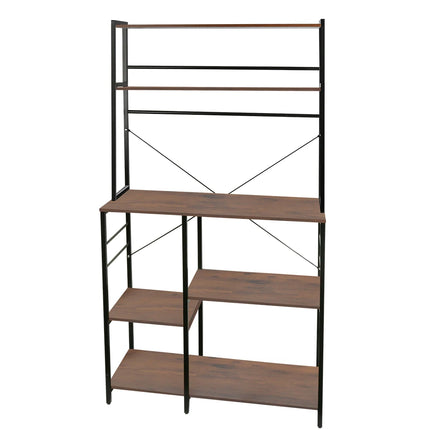 Scaffale da cucina, scaffale autoportante a 6 ripiani, 40 x 86 x 167 cm, ripiano per microonde, macchina da caffè e spezie