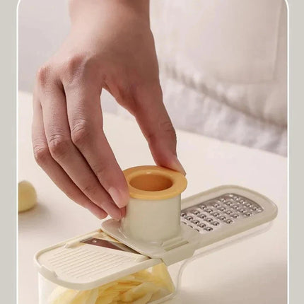 Tritatutto per verdure 3 in 1, utensile da cucina multifunzionale, per pomodoro, carota, formaggio, cipolla, affettatrice portatile, grattugia