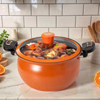 Antihaft-Schnellkochtopf, antihaftbeschichtet, mit transparentem Deckel zum Kochen von Suppe, für zu Hause, Induktionsherde