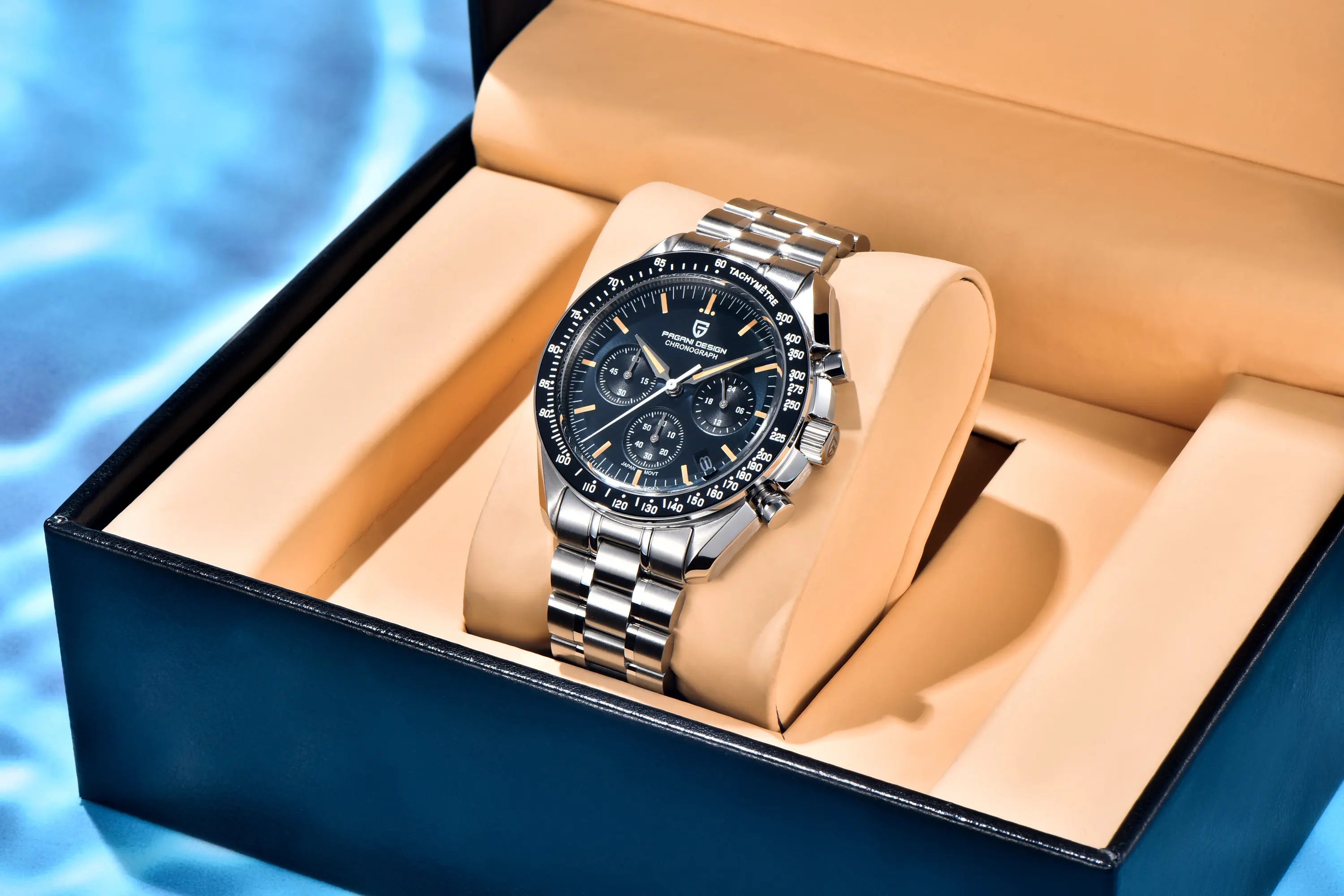 Nuovo Orologio PAGANI DESIGN Moon 2026, Orologio al Quarzo di Lusso alla Moda per Uomo, Cronografo Sportivo in Acciaio Inossidabile