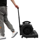 Ventilatore Portatile per Asciugatura Pavimenti, Soffiatore da 750W, 3 Velocità, Cavo da 5m, Timer 120min, 0-90° °   Asciugatore Angolare per Tappeti, Pavimenti e Pareti in Ambienti Commerciali e Industriali, 48*38*46cm