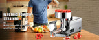SucceBuy Elektrischer Passierer für Tomaten, 370W, professioneller Tomaten-Entsafter aus Edelstahl, 90-160 kg/h