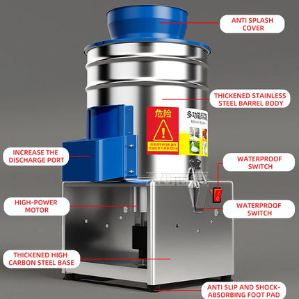Electric Vegetable Shredder for Chicken Feed, Feed Chopper Machine, Vegetable Shredder for Poultry