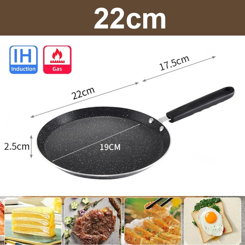 Padelle per pancake Padella antiaderente Pentole Utensili da cucina Friggere Cottura Fornello a induzione Fornello da forno Attrezzi da campeggio