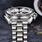 PAGANI DESIGN Herren-Armbanduhr mit Meteoritenzifferblatt, luxuriöse Quarzuhr, Sport-Chronograph, wasserdicht, mit AR-Saphirglas.