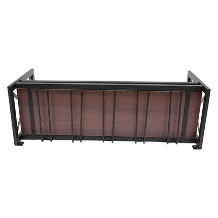 Scaffale portaoggetti da parete in metallo, portabottiglie da bar, supporto per cucina, ristorante, bagno