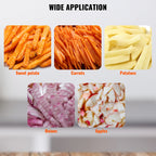 SucceBuy Professioneller Lebensmittelzerkleinerer für Obst, Gemüse, gewerblicher Kattex Pommes-Frites-Schneider, Zwiebelschneider aus Edelstahl