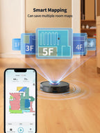 Laresar L20 Saugroboter mit 5000Pa Saugleistung, LDS-Navigation, automatischer Absaugstation, intelligenter APP-Steuerung für Böden und Teppiche