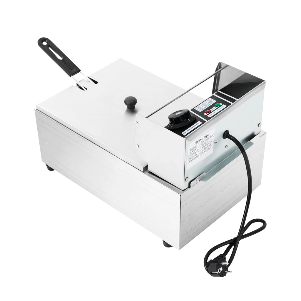 Friggitrice Elettrica Commerciale 6L 2500W 220V Euro Plug
