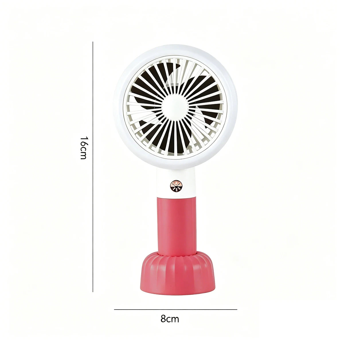 Mini ventilatore portatile in stile retro, ricaricabile tramite USB, 3 velocità del vento, alimentato a batteria, da scrivania, adatto per casa, ufficio, camera da letto, viaggi e all'aperto.
