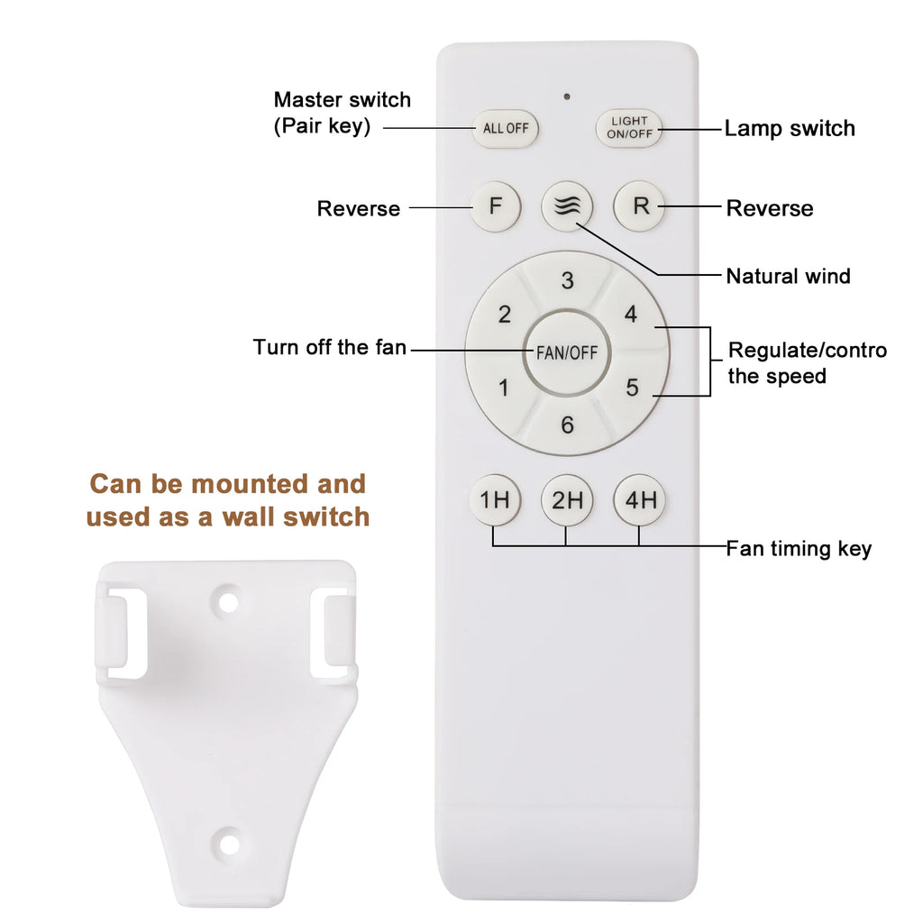 Ventilatore da soffitto a LED 2-in-1 con luce dimmerabile e telecomando
