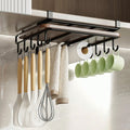 Scaffale sospeso per armadio sottopiano in acciaio inossidabile per cucina, ripiano sottopiano, organizer da cucina