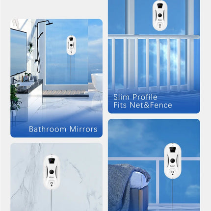 Robot window vacuum cleaner that cleans the remote-controlled electric glass cleaner