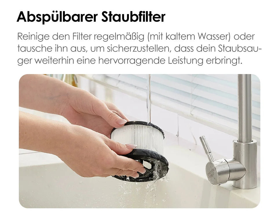 Tineco A30S, Akku-Staubsauger, 160 W Saugleistung, 60 Minuten Laufzeit, 1 L Staubbehälter, ZeroTangle-Bürste, PureCyclone-Technologie, LED-Licht