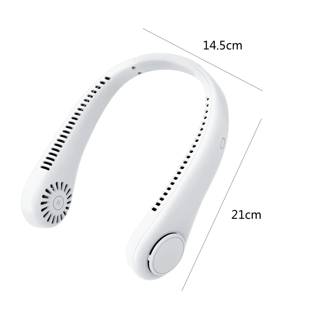 Ventilatore 1800mAh Collo portatile 3 marce Raffreddamento Ventilatore sospeso Dispositivo di raffreddamento dell'aria ricaricabile Mini ventilatore sportivo estivo per interni ed esterni