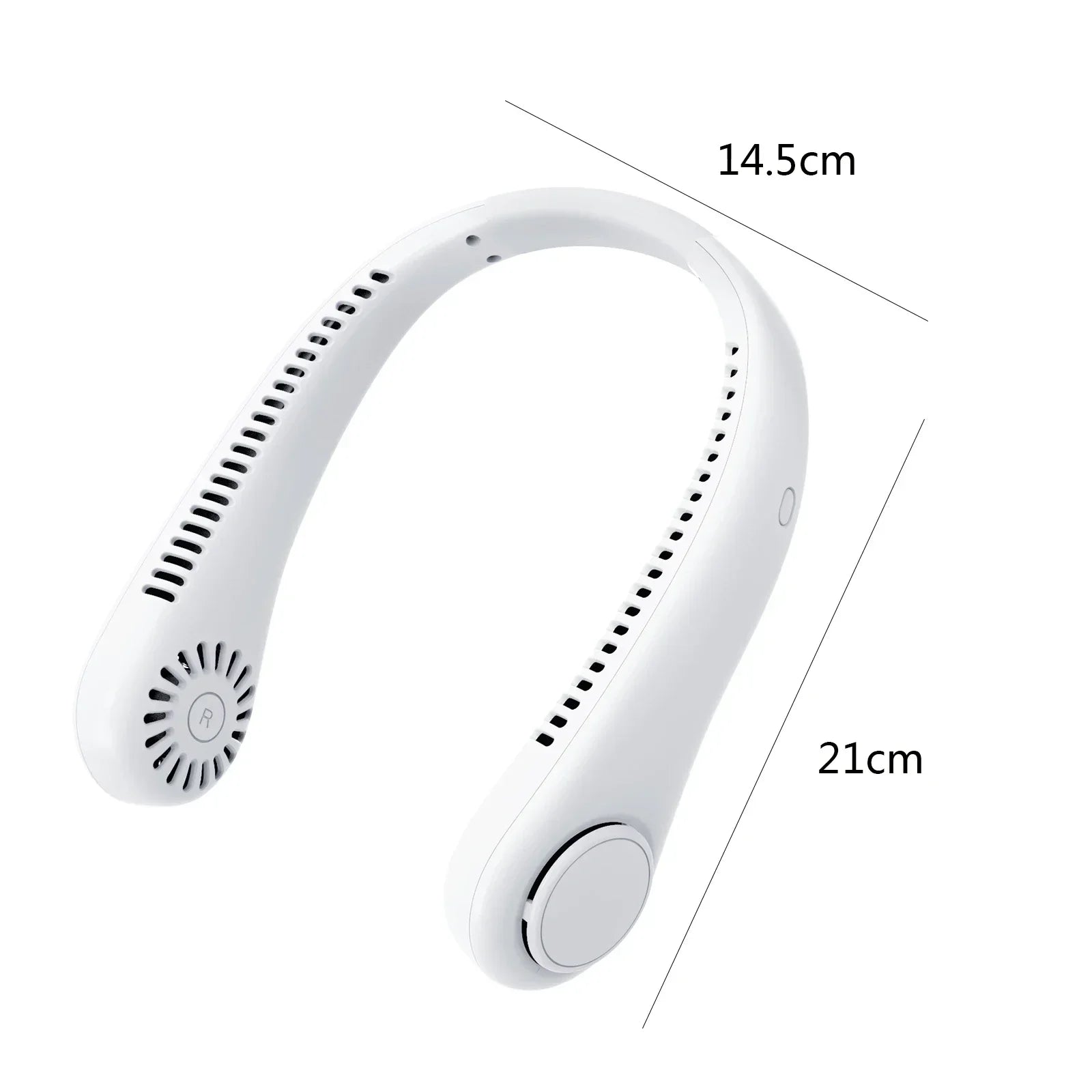 Ventilatore 1800mAh Collo portatile 3 marce Raffreddamento Ventilatore sospeso Dispositivo di raffreddamento dell'aria ricaricabile Mini ventilatore sportivo estivo per interni ed esterni