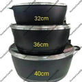 Set di pentole in alluminio e granito antiaderente da 32/36/40 cm, set di pentole da cucina di grandi dimensioni con coperchi, casseruola antiaderente per la casa