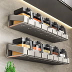 Condizionatori da cucina a parete Scaffale per spezie Scaffale per organizer Scaffale per cucina Organizzatori per scaffali da parete Gancio per appendere per la cucina