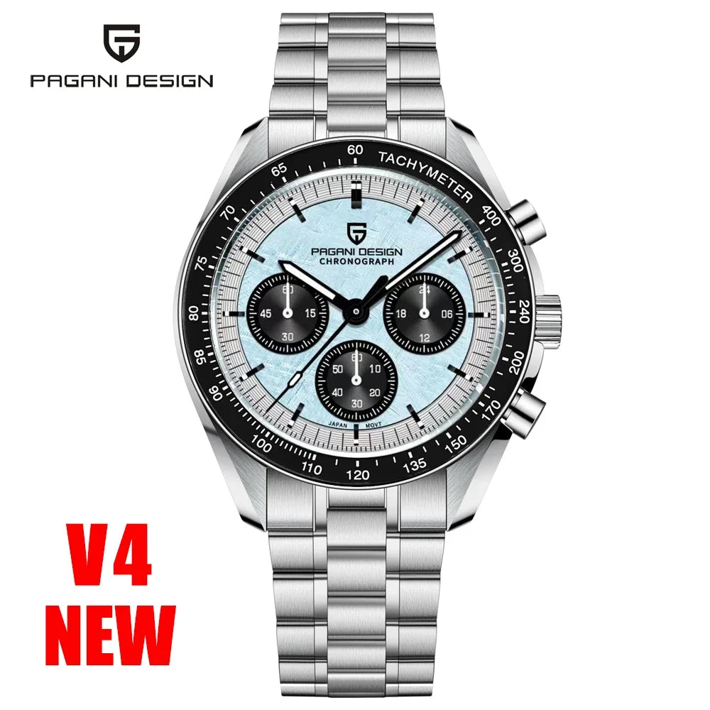 PAGANI DESIGN AK Project Mars Herrenuhren Top Luxus Quarz Herrenuhr AR Saphir Speed Sport Chronograph mit automatischem Datum