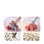 Manueller Gemüseschneider 1 Stück, Manueller Zerkleinerer mit Zugseil, Küchenmaschine für Salate, Knoblauch und Zwiebeln
