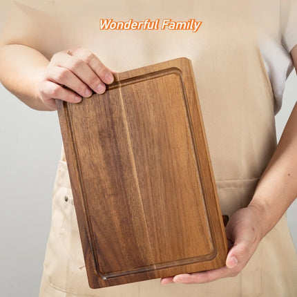 Wooden Cutting Board Beech Walnut Chopping Board Cheese Board Butcher Block Cutting Board Meat for Kitchen Utensils