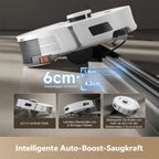 Redkey R11 Saug- und Wischroboter mit LDS Lidar Navigation, 20000Pa, intelligenter Kartierung, zur Reinigung von Böden, Teppichen und Tierhaaren