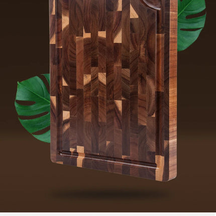 Tagliere in legno di acacia con venature, tagliere in legno, tagliere in legno, formaggio organico, tagliere da macellaio, cucina quadrata, tagliere naturali