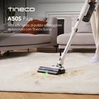 Tineco PURE ONE A50S Kabelloser Staubsauger, 185 W Saugleistung, 70 Minuten Laufzeit, 1 L Staubbehälter, 3DSense Bürste, Bewältigt problemlos groben Schmutz