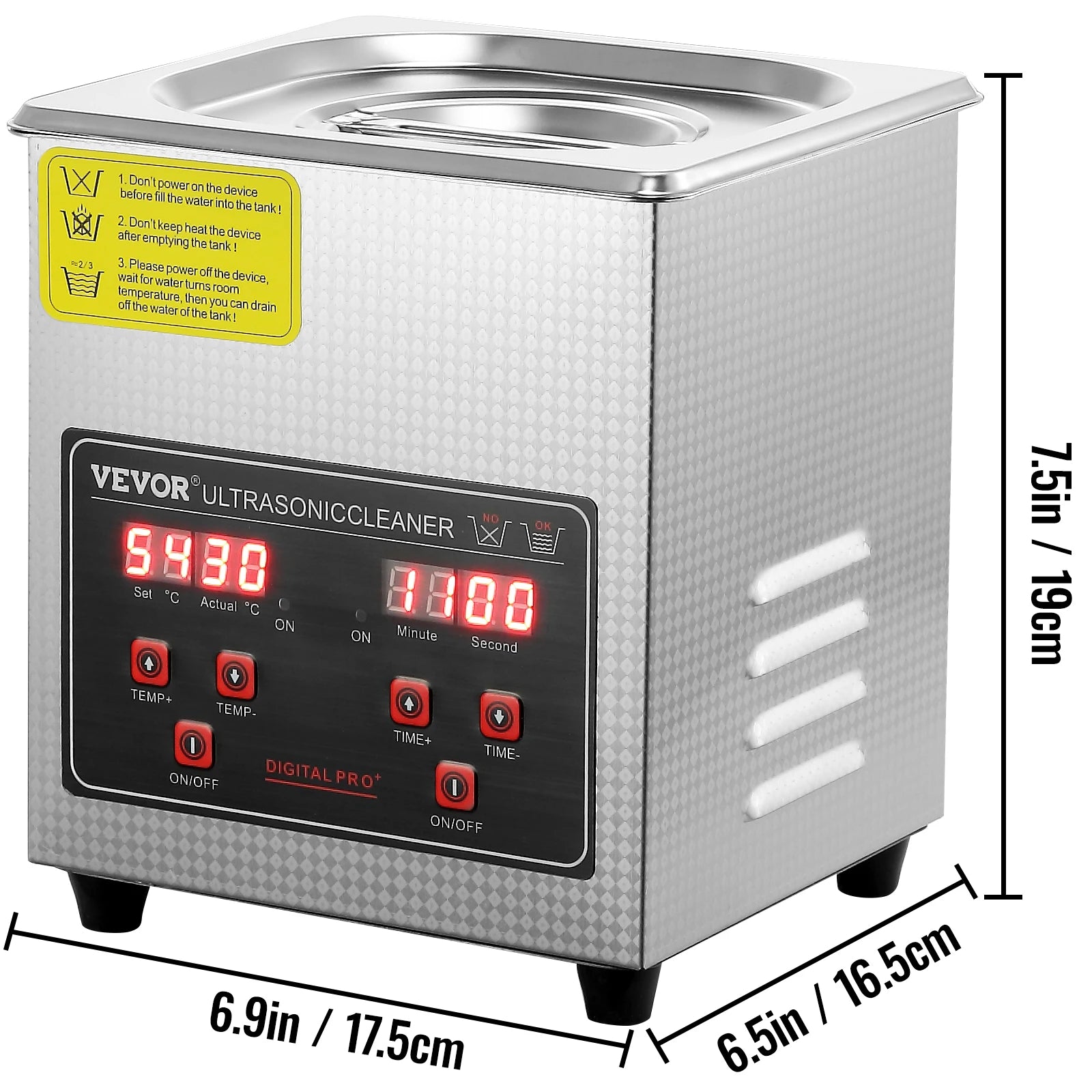 SucceBuy 2L 3L 6L 10L 22L 30L Ultraschallreiniger Edelstahl Tragbarer Reiniger Waschmaschine Ultraschall-Haushaltsgerät